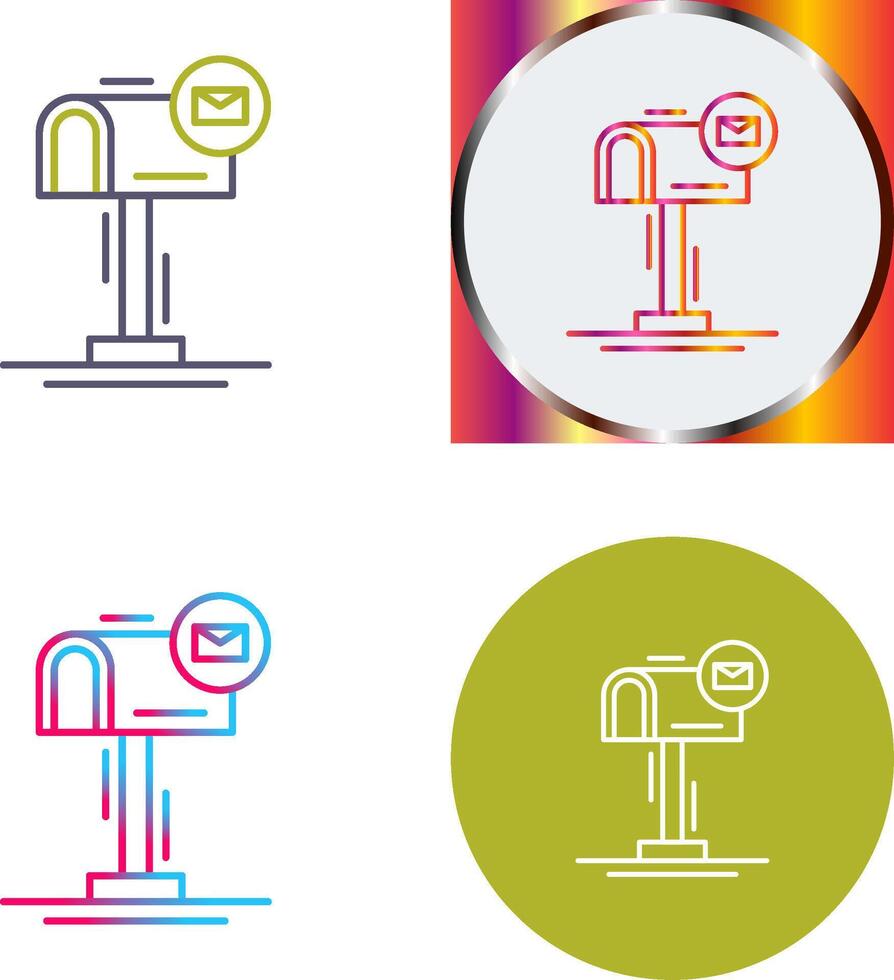 Mail Box Icon Design vector