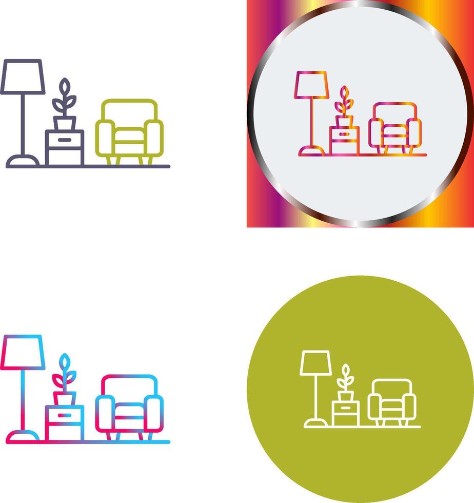 Living Room Icon Design vector