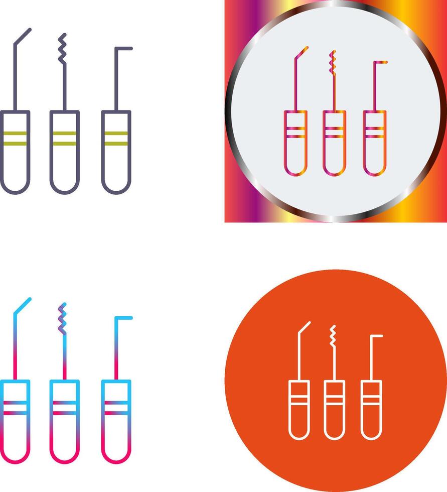 Lockpick Icon Design vector