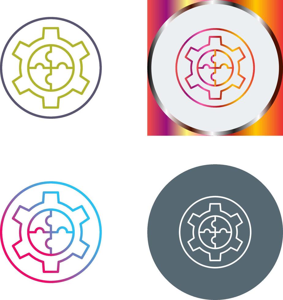 Solution Icon Design vector