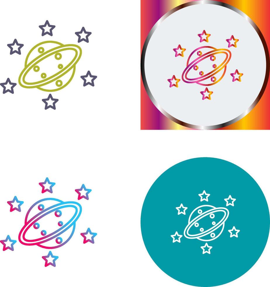 Saturn Icon Design vector