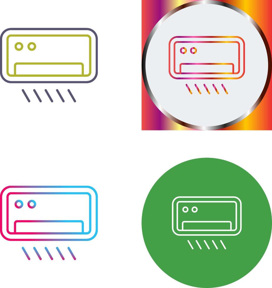 Air Conditioner Icon Design vector