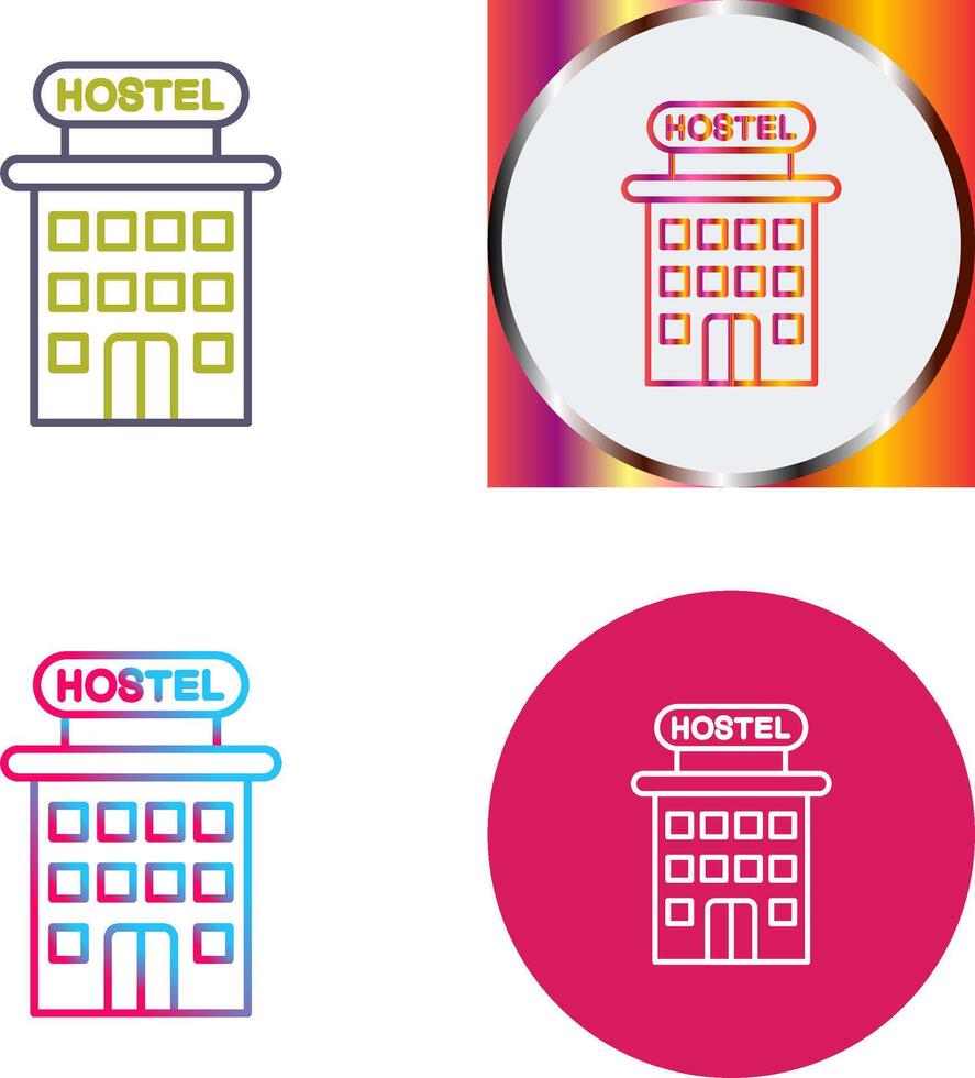 Hostel Icon Design vector