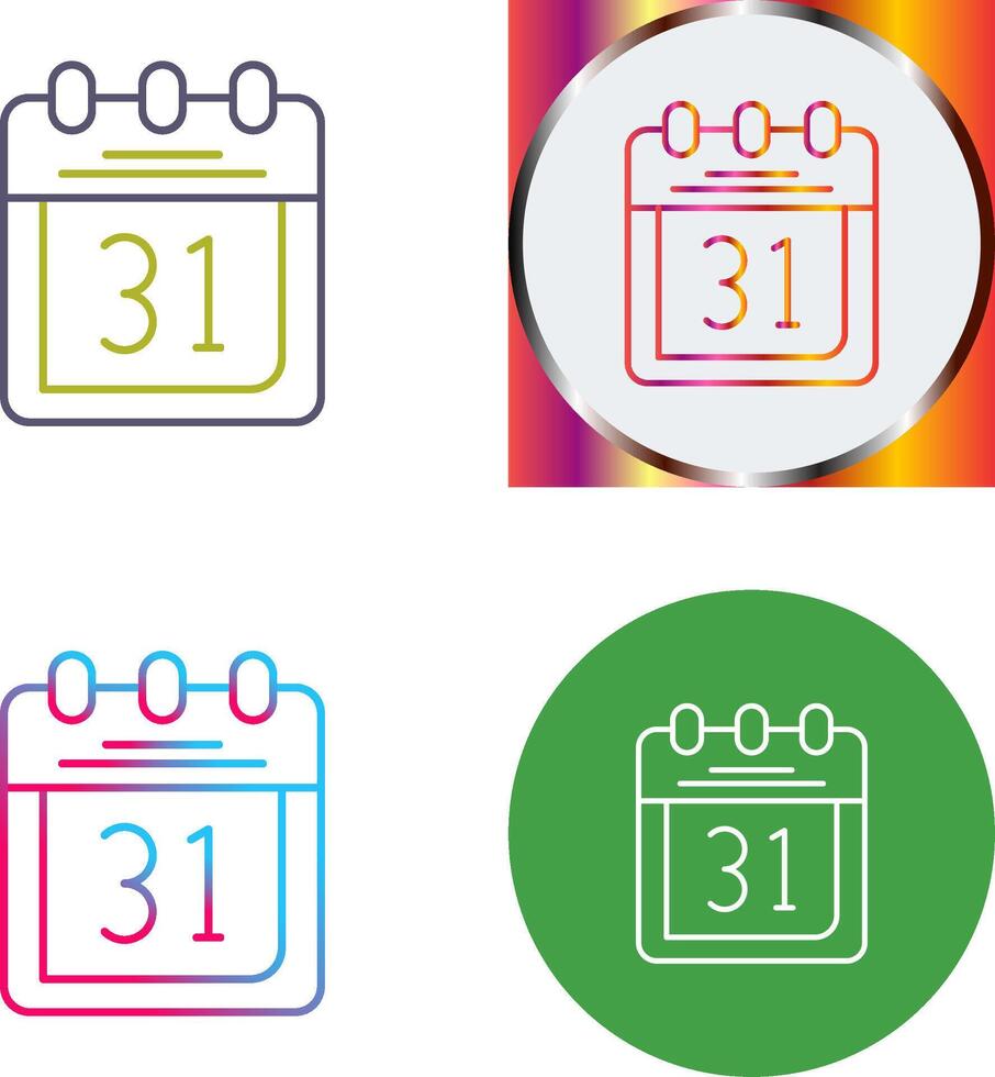 Calendar Icon Design vector