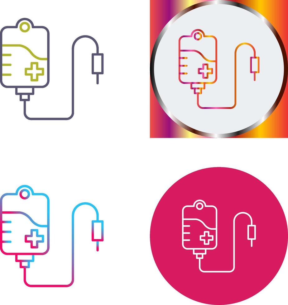 Blood Bag Icon Design vector