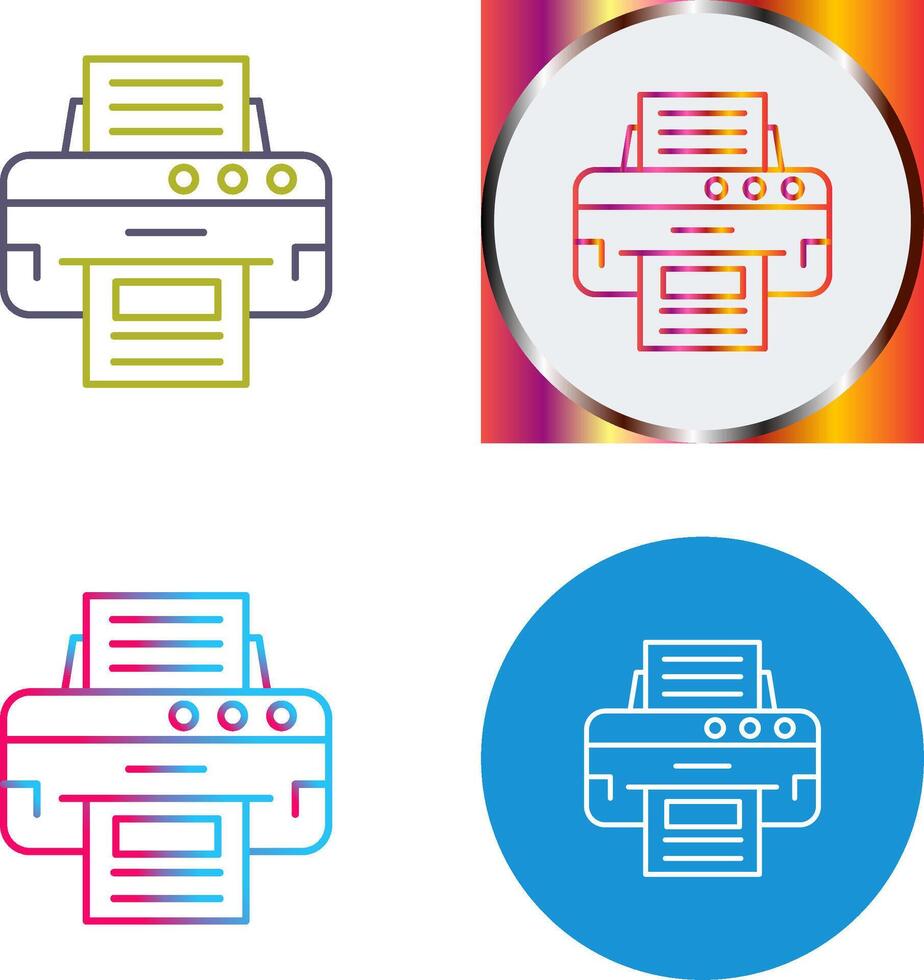 Printer Icon Design vector