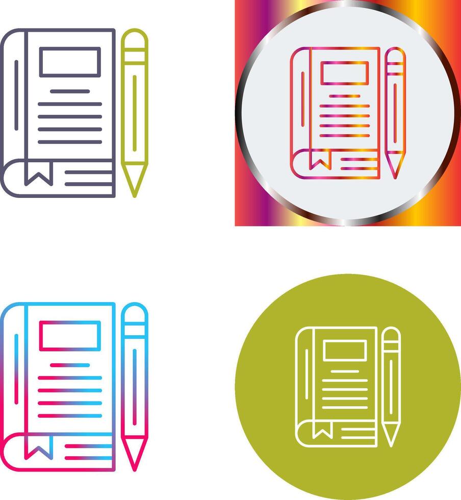 Diary Icon Design vector