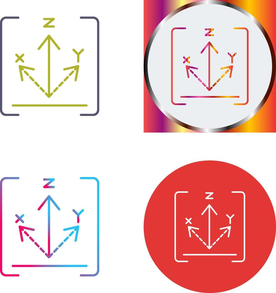 Axis Icon Design vector