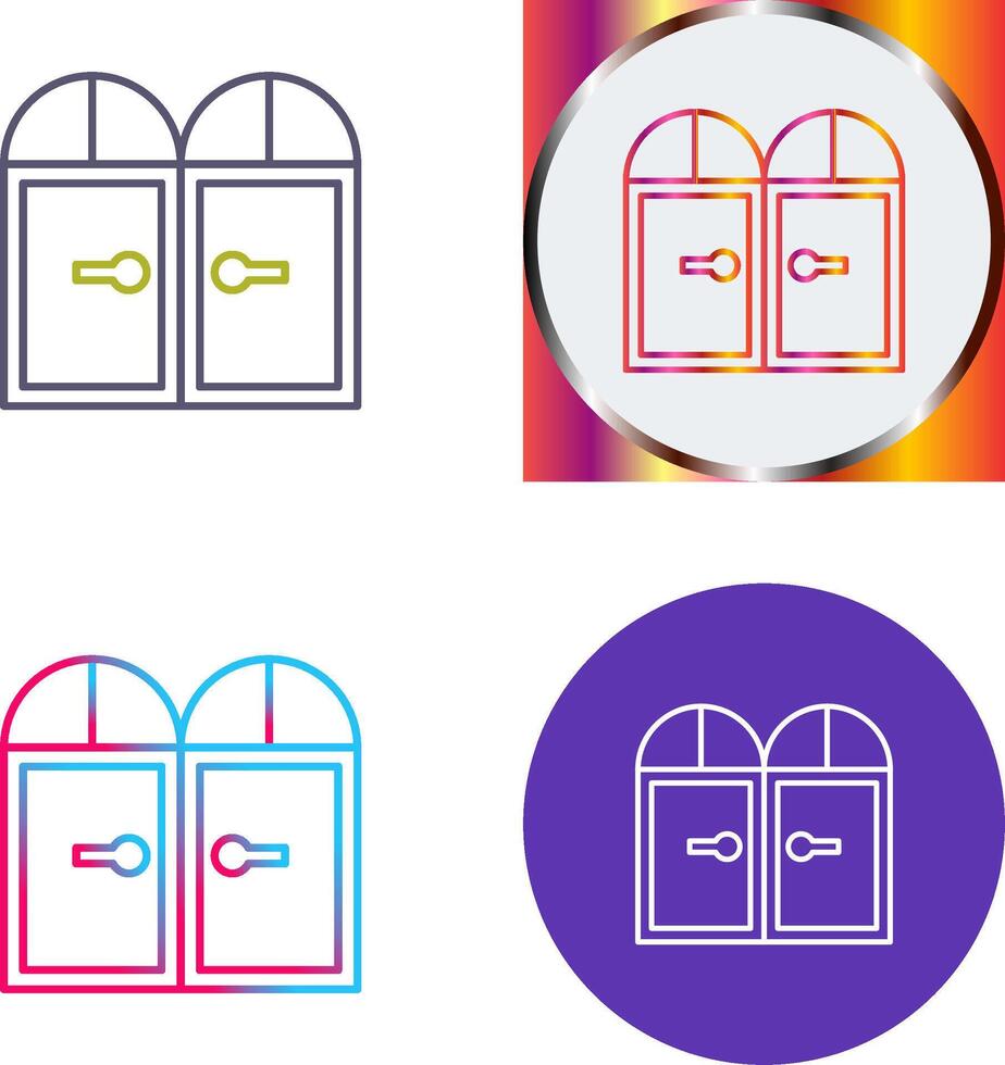 Door Icon Design vector