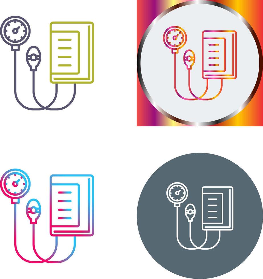 Blood Pressure Gauge Icon Design vector