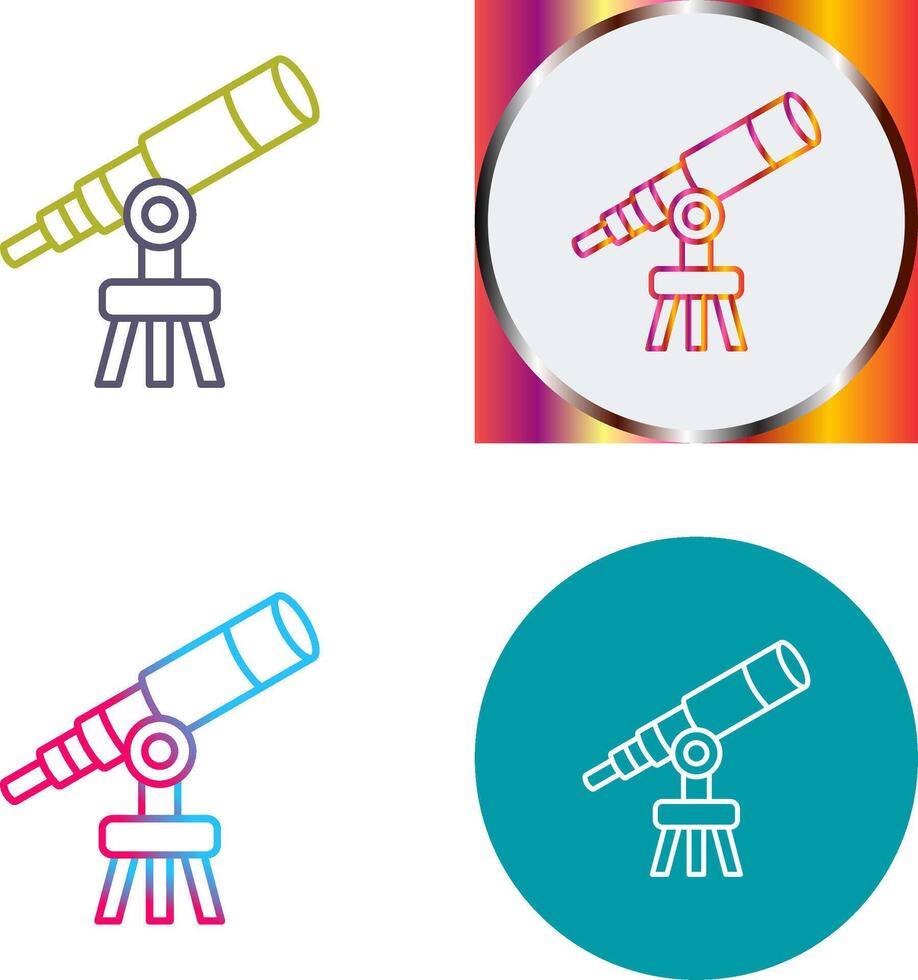 Telescope Icon Design vector