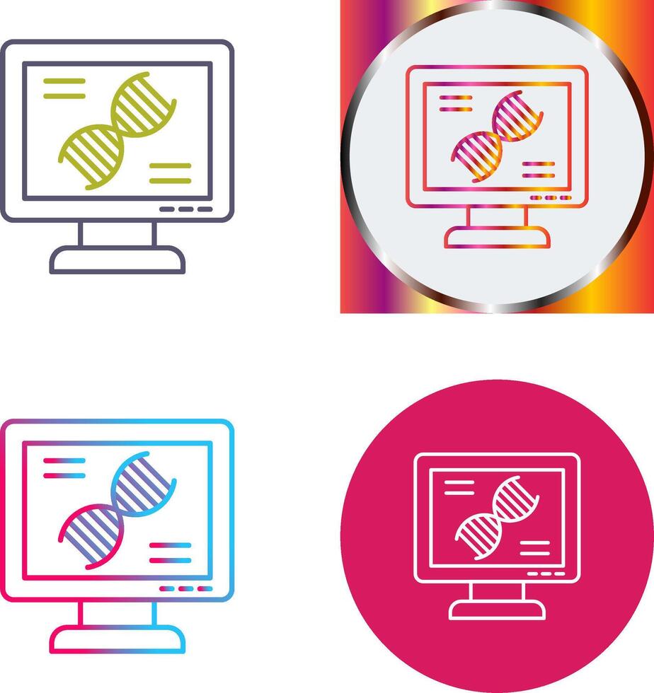 Dna Test Icon Design vector