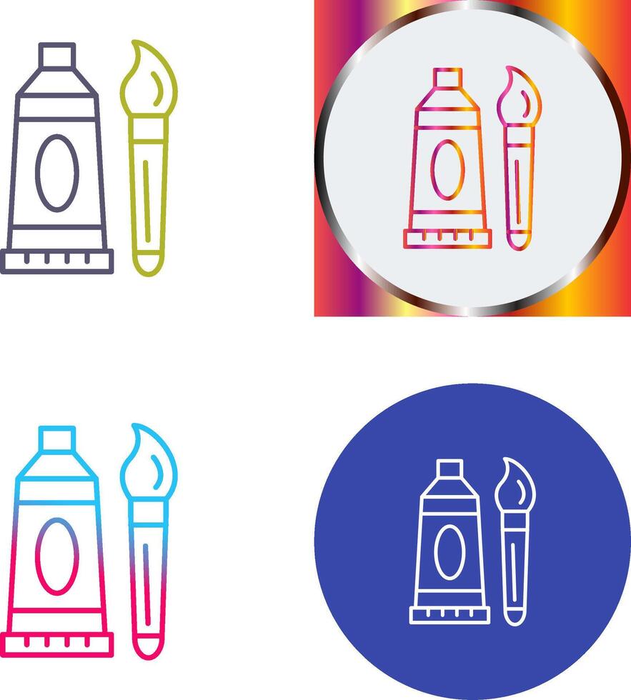Oil Paint Icon Design vector