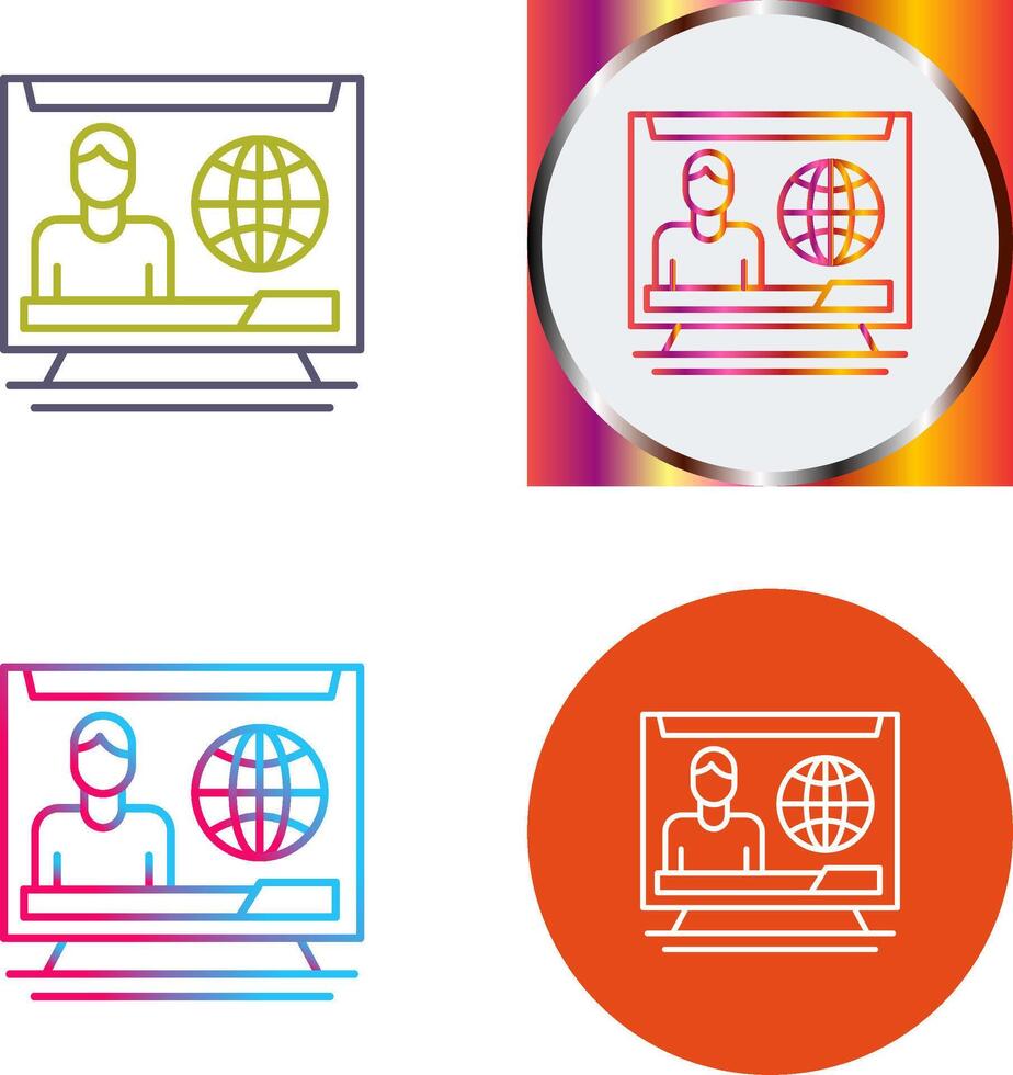 T News Icon Design vector