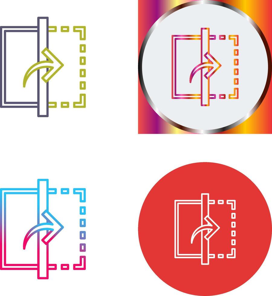 Reflect Icon Design vector