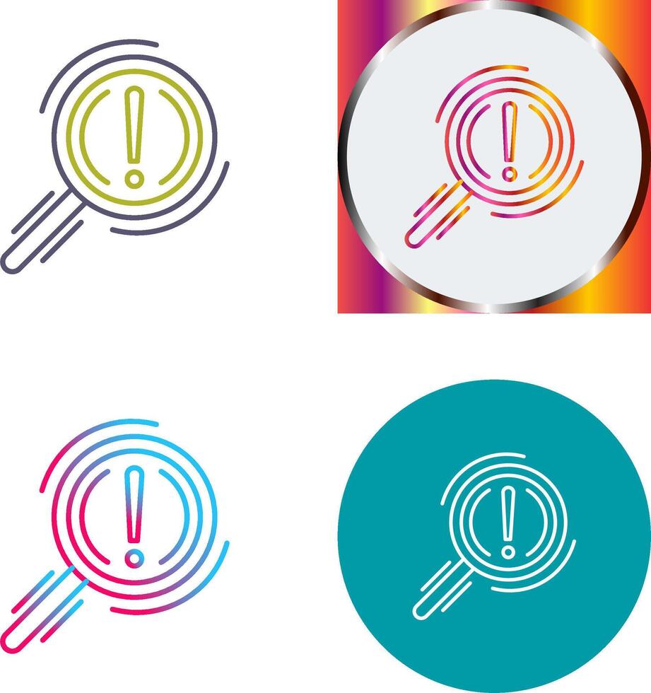 Problem Icon Design vector