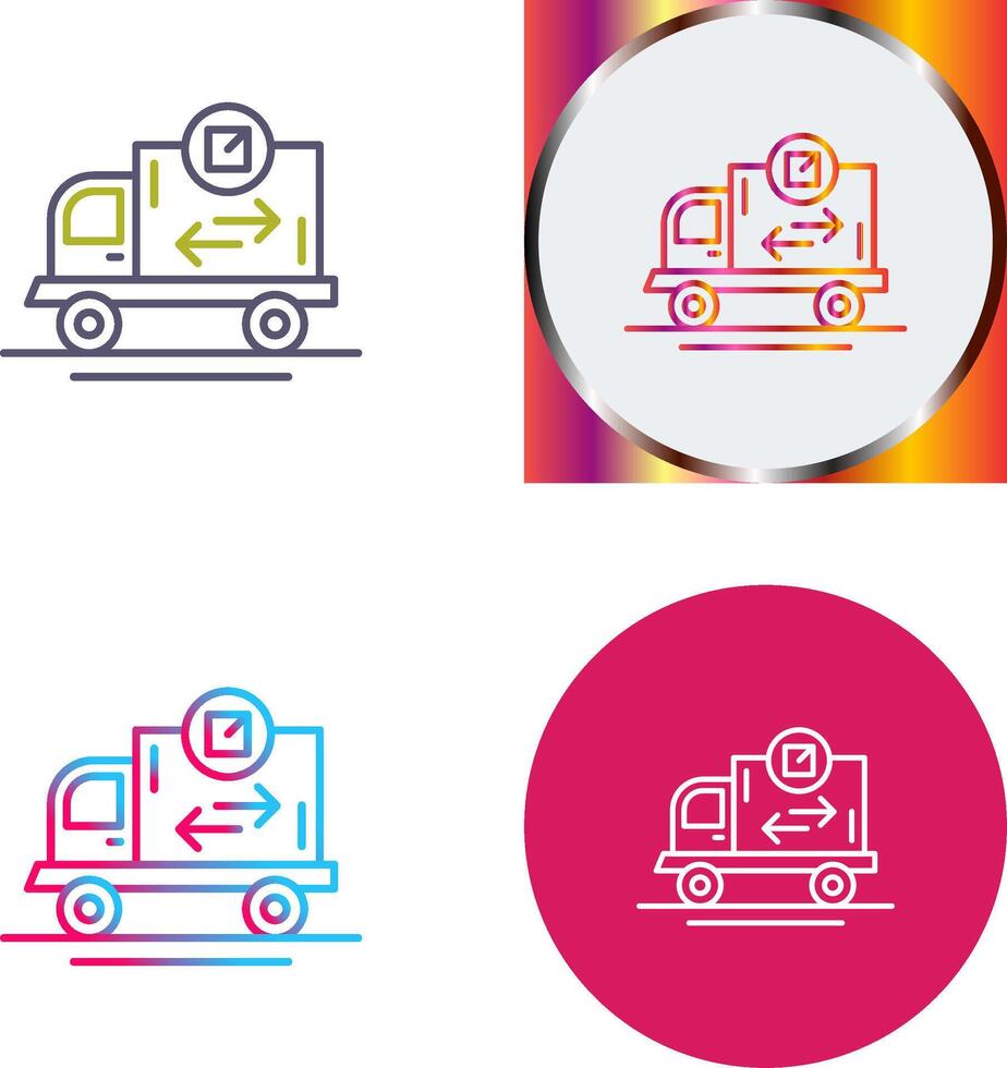 Delivery Truck Icon Design vector