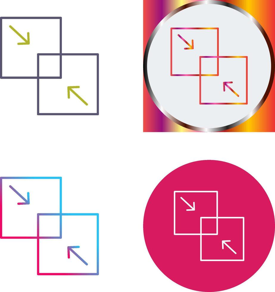 Combine Icon Design vector