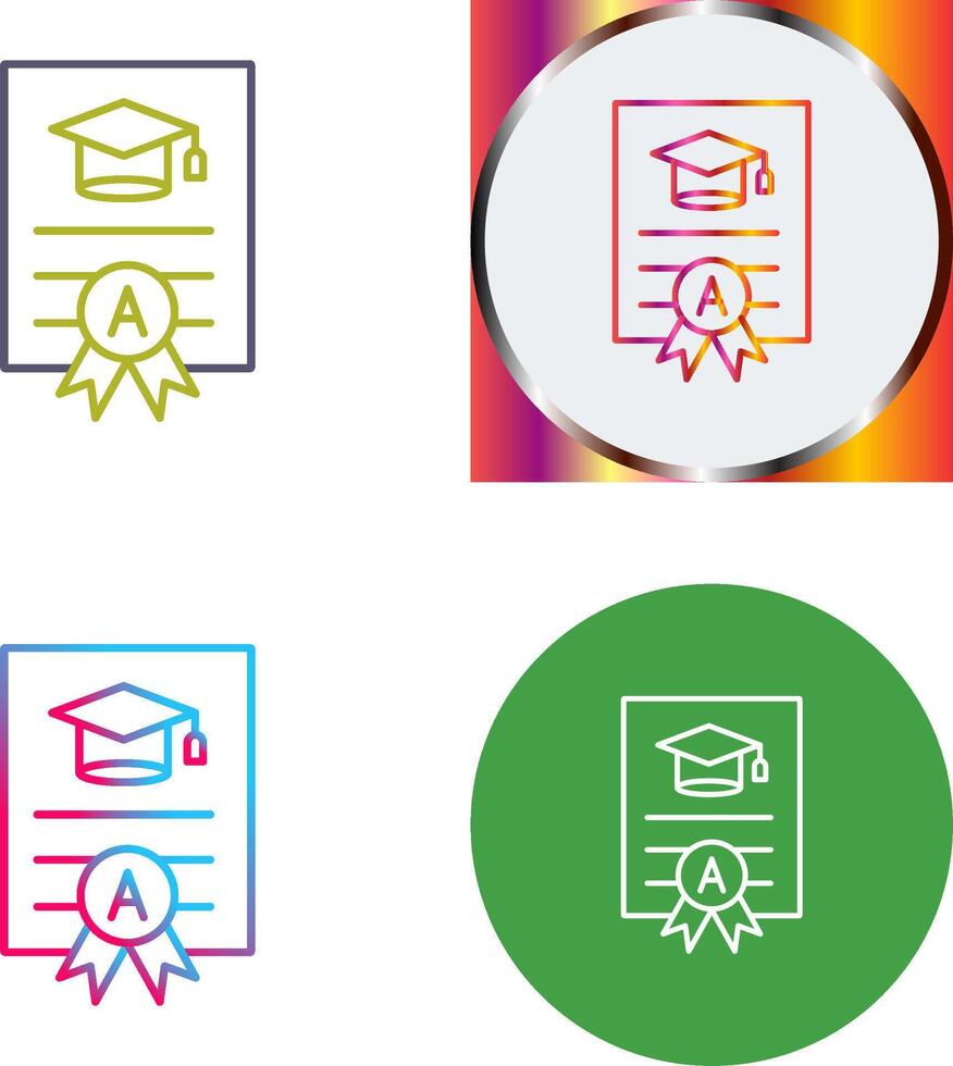 Report Card Icon Design vector