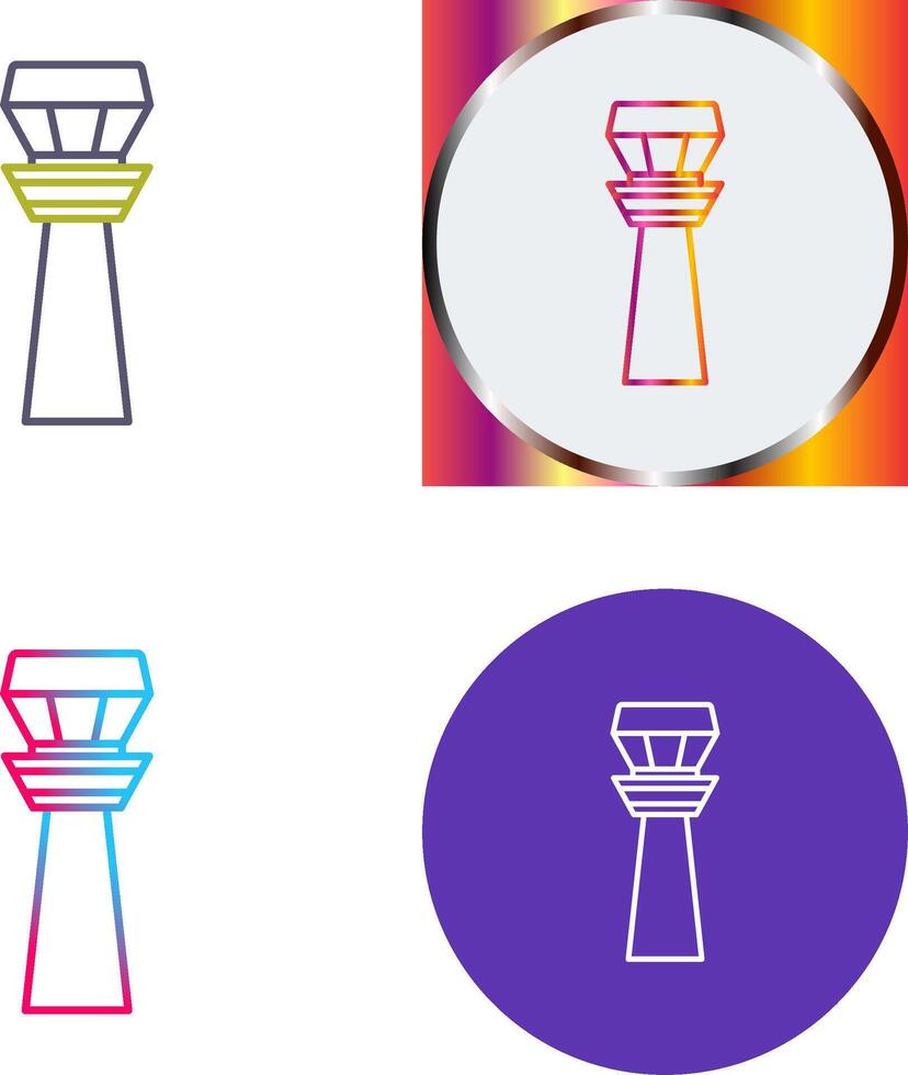Control Tower Icon Design vector