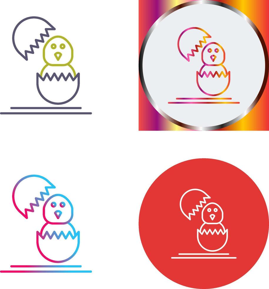 Chick Icon Design vector