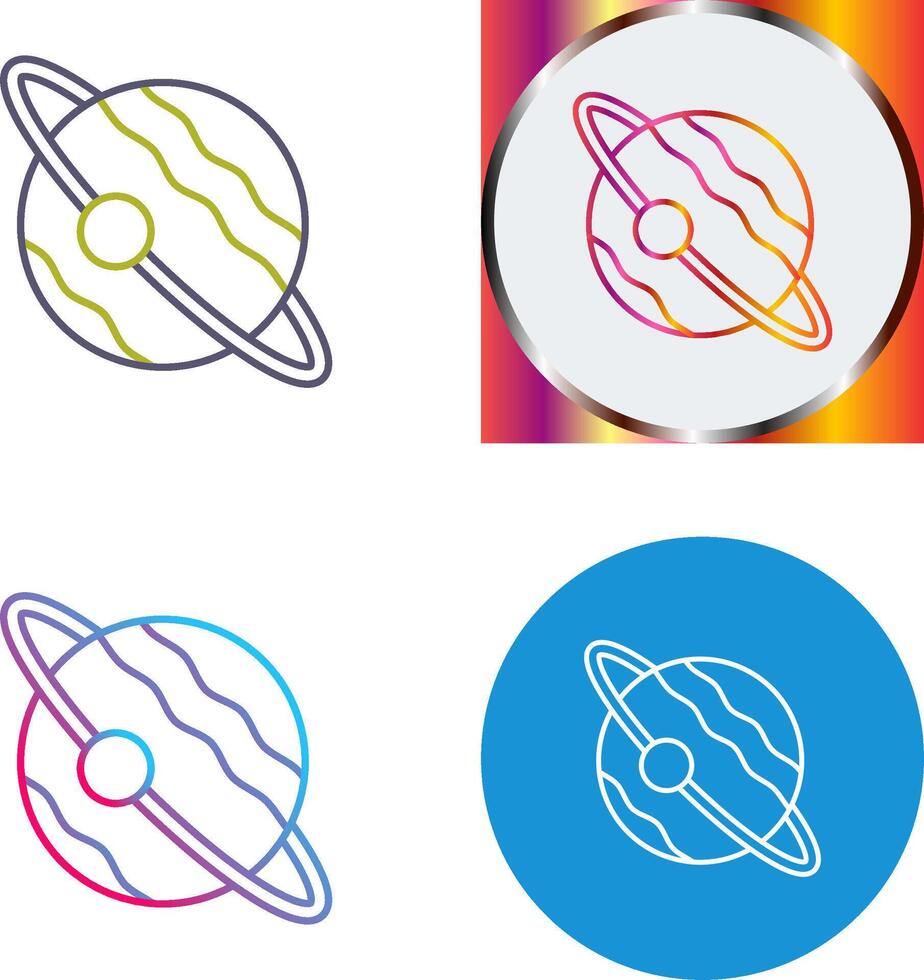 Planet Icon Design vector