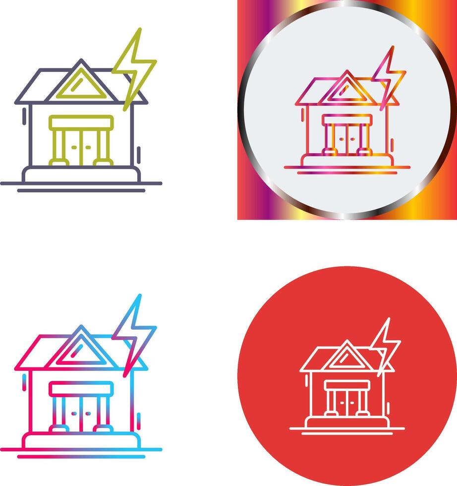 Natural Disaster Icon Design vector