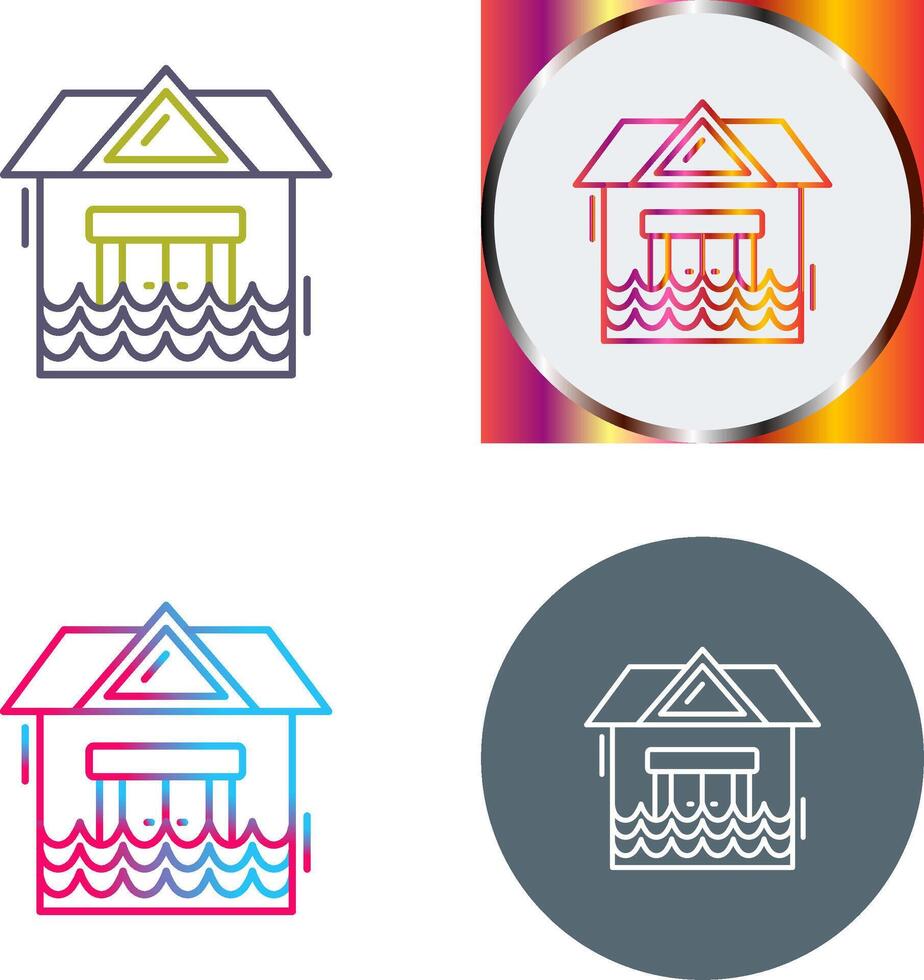 Natural Disaster Icon Design vector