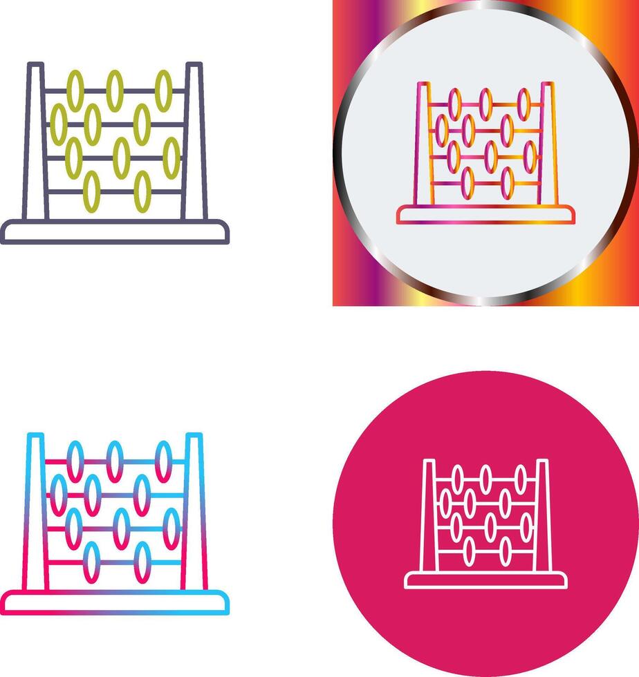 Abacus Icon Design vector