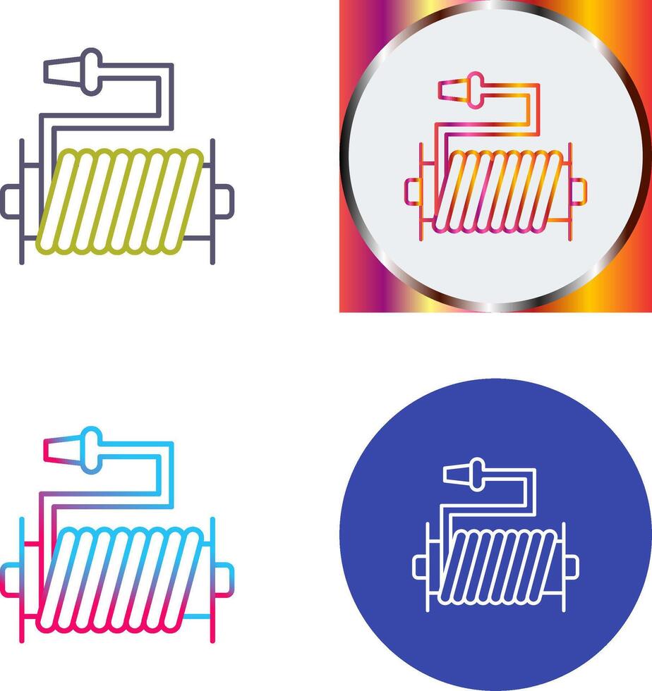 Water Hose Icon Design vector