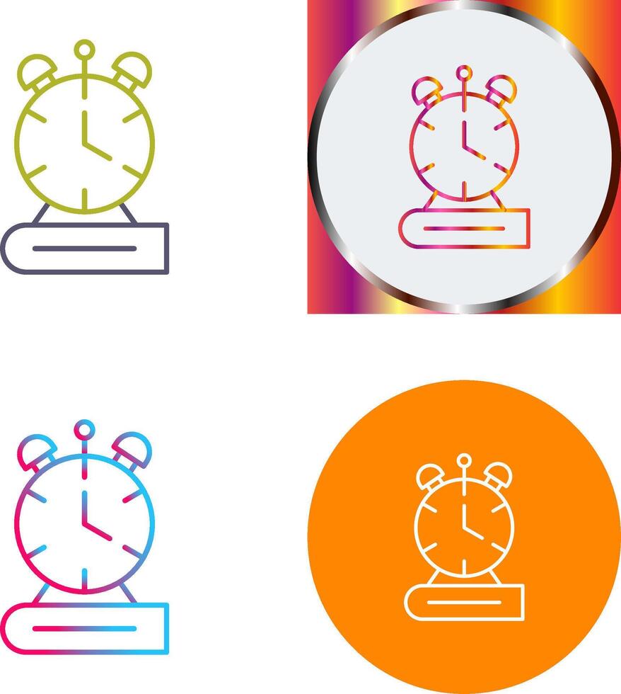 Alarm Clock Icon Design vector