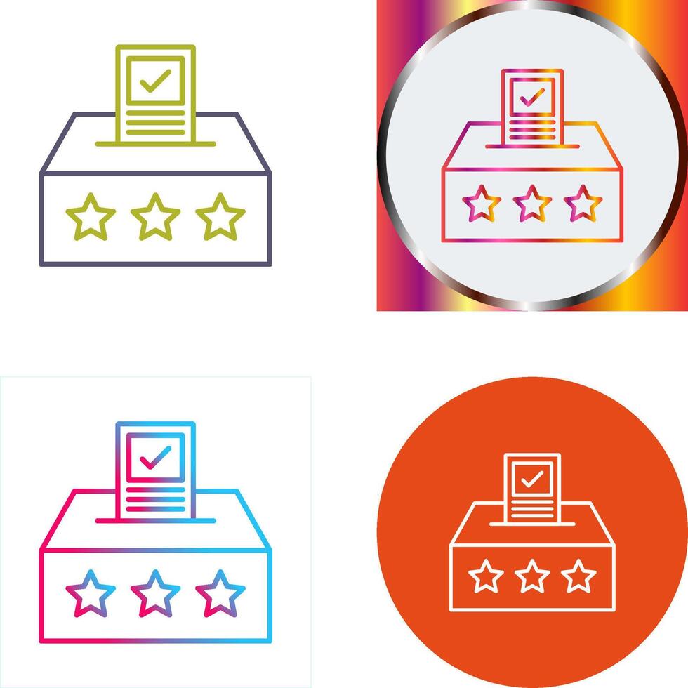 Ballot Icon Design vector