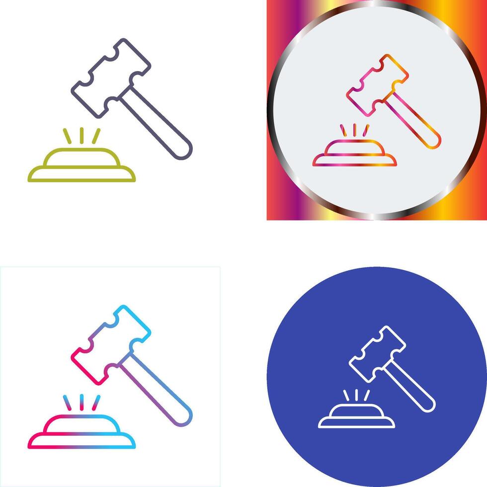 Gavel Icon Design vector