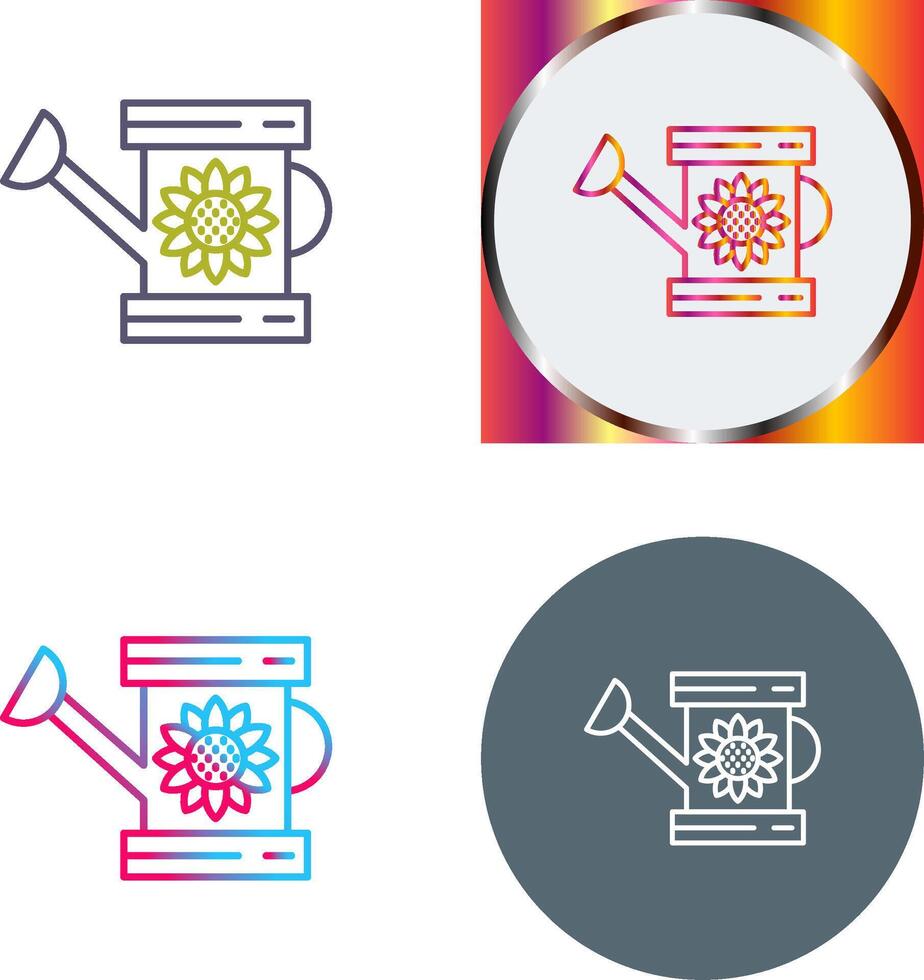 Watering Can Icon Design vector