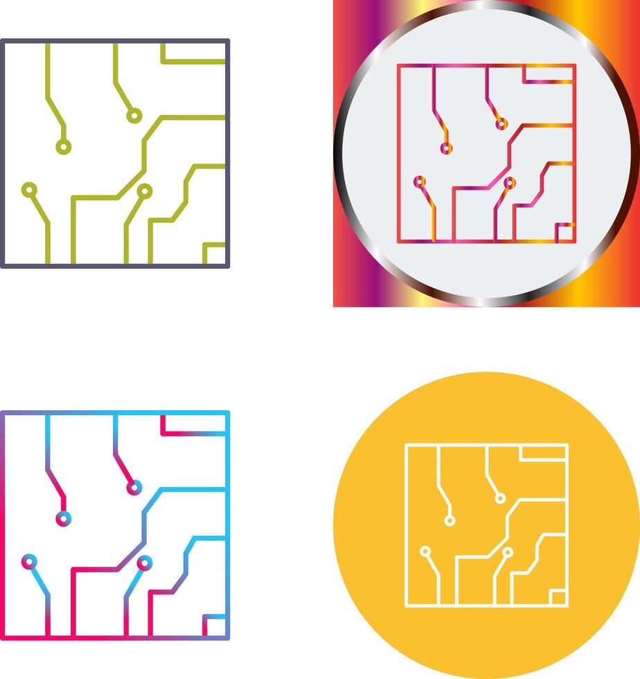 Electrical circuit Icon Design vector