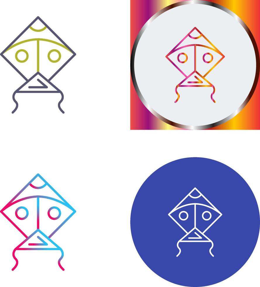 Kite Icon Design vector