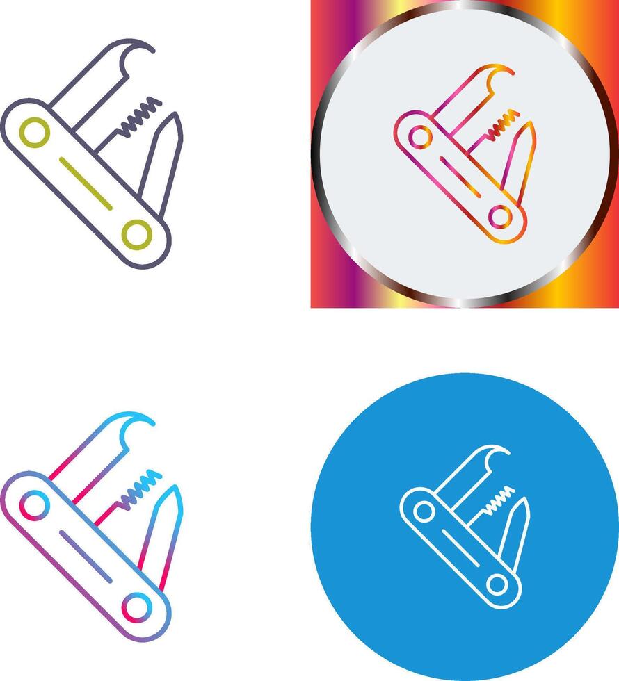 Swiss Army Knife Icon Design vector
