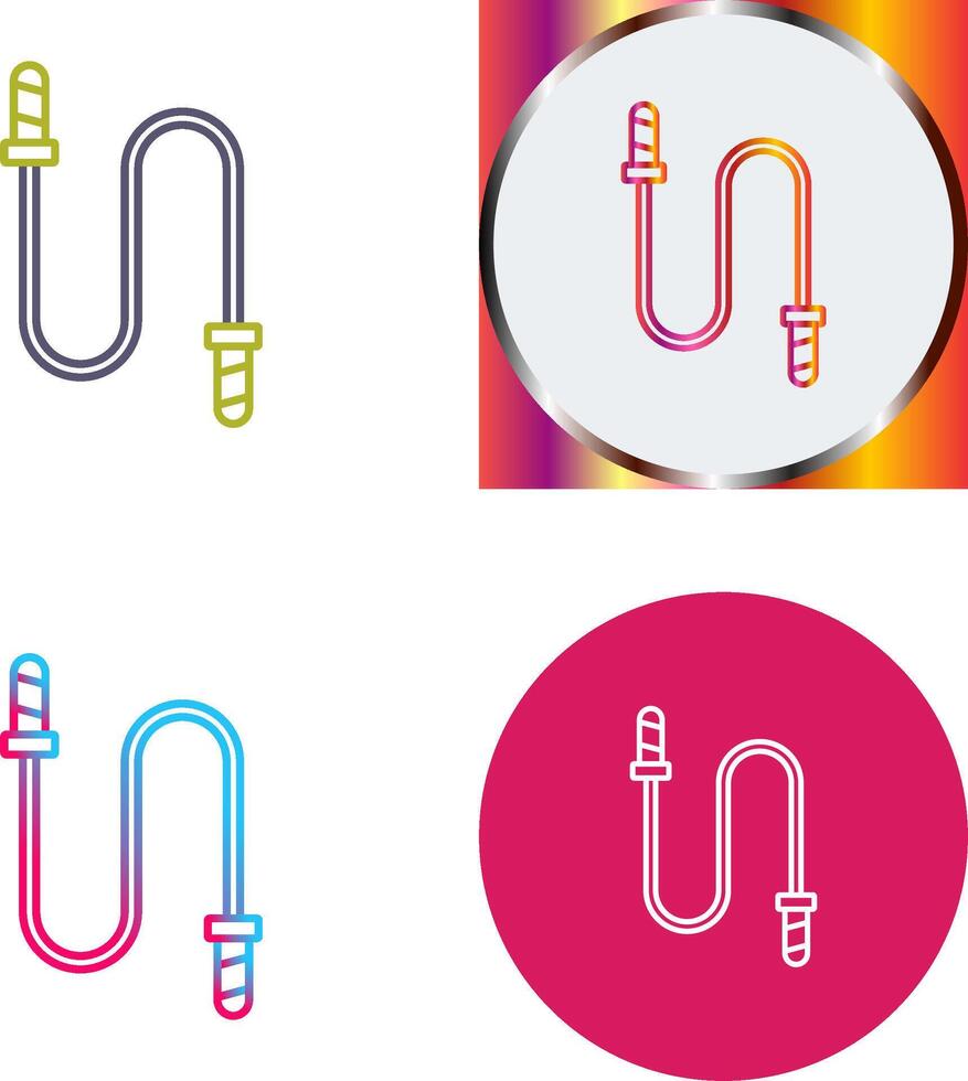 Jumping Rope Icon Design vector