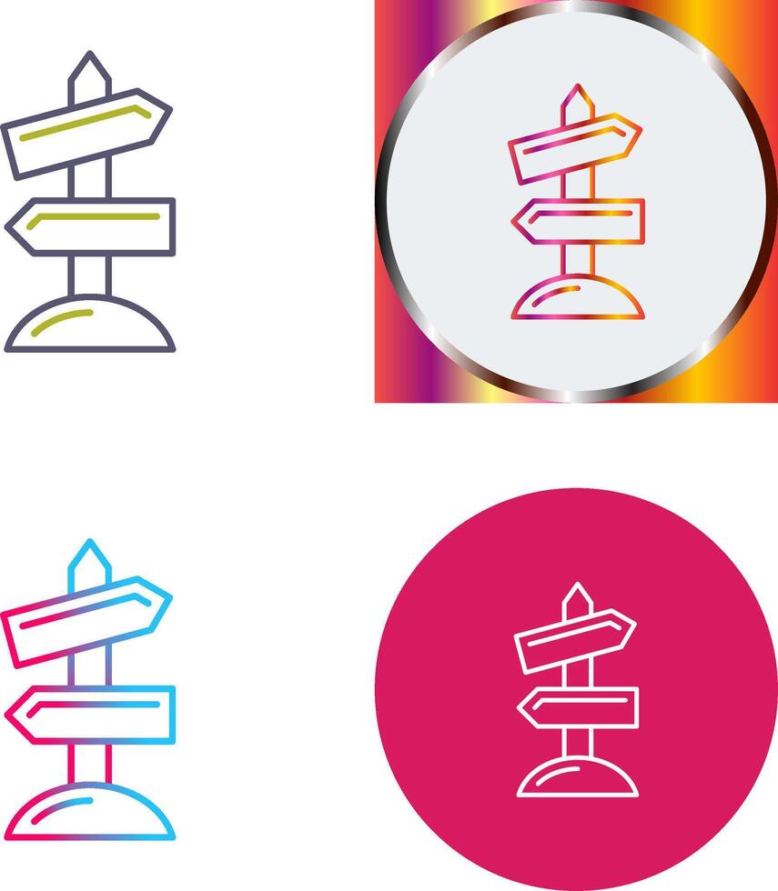 Road Sign Icon Design vector