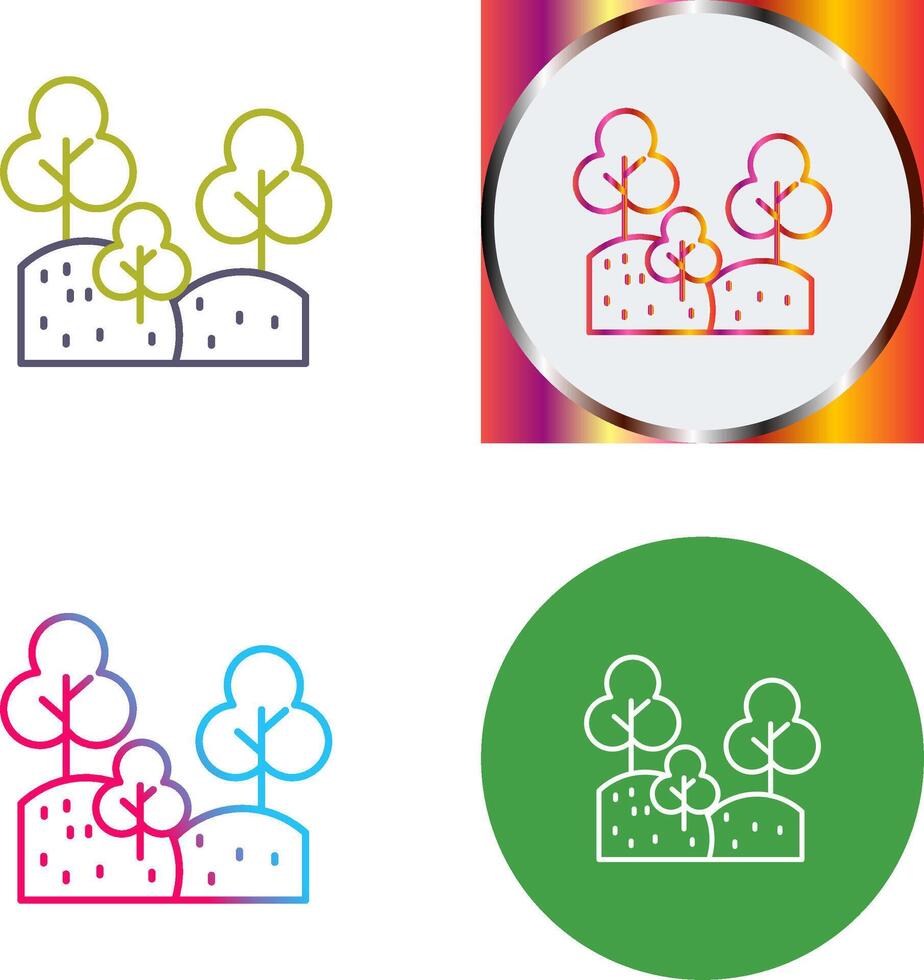 Forest Icon Design vector