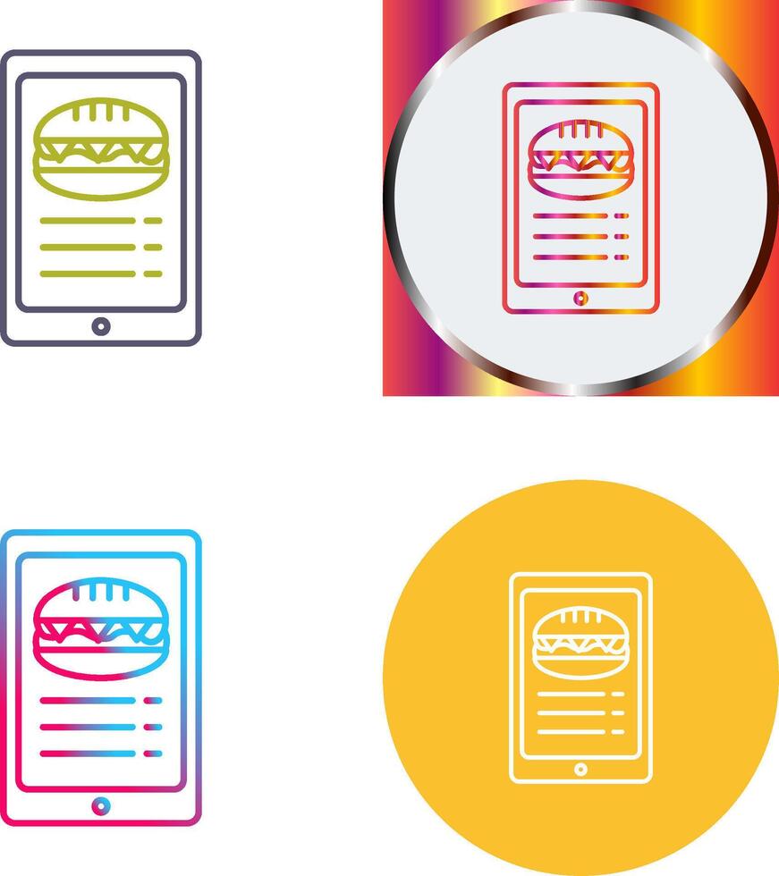 Online order Icon Design vector