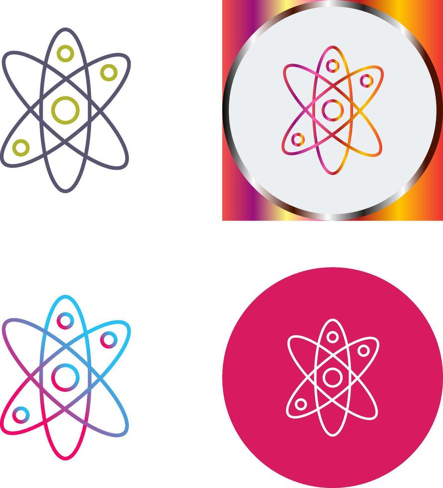 Atom Icon Design vector