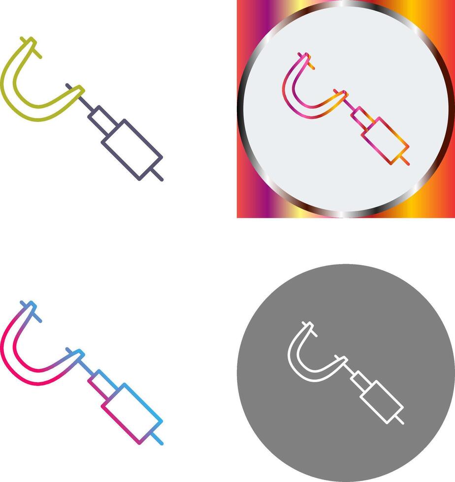 Micrometer Icon Design vector