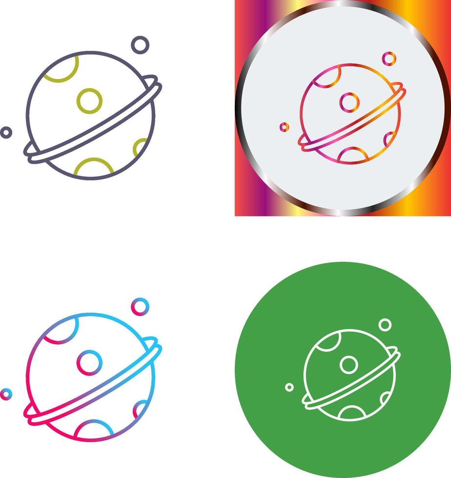 Planet Icon Design vector