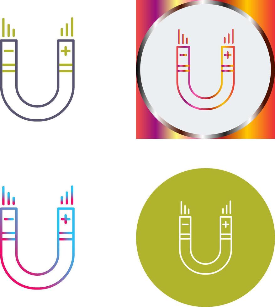 Magnet Icon Design vector