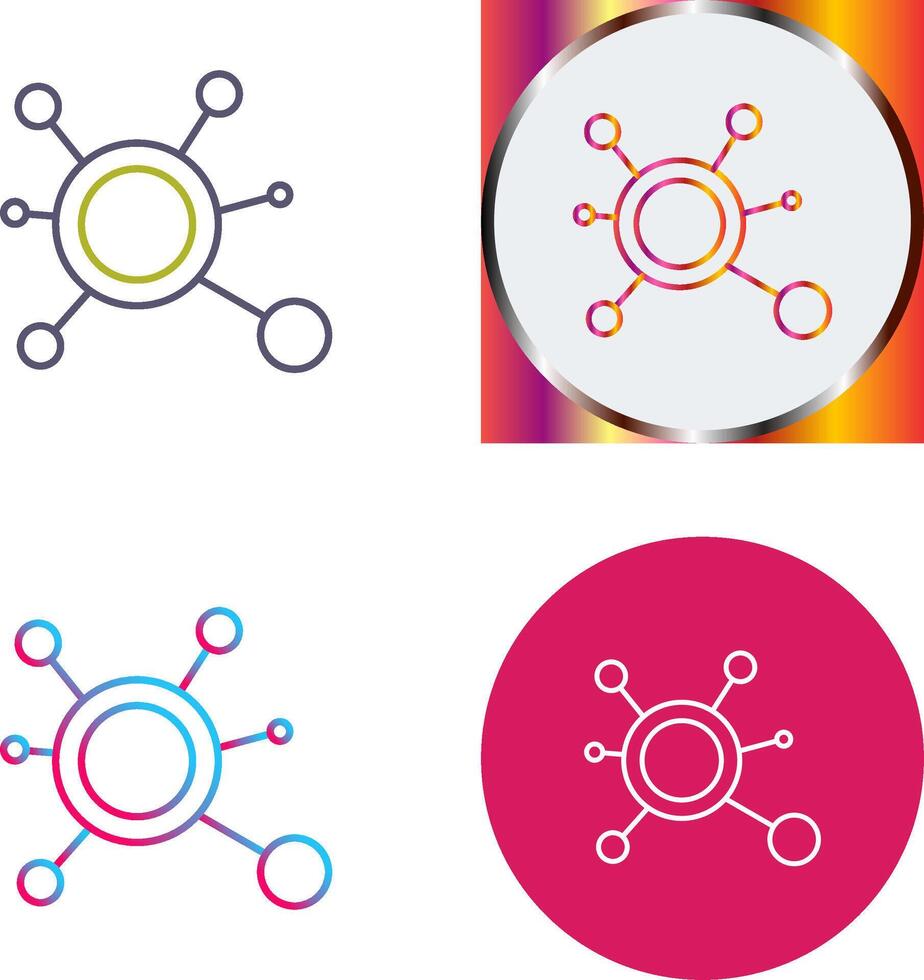 Molecule Icon Design vector