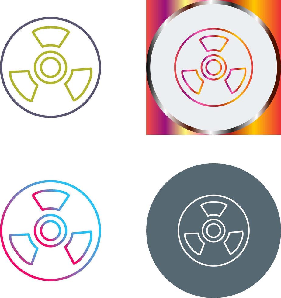 Nuclear Icon Design vector
