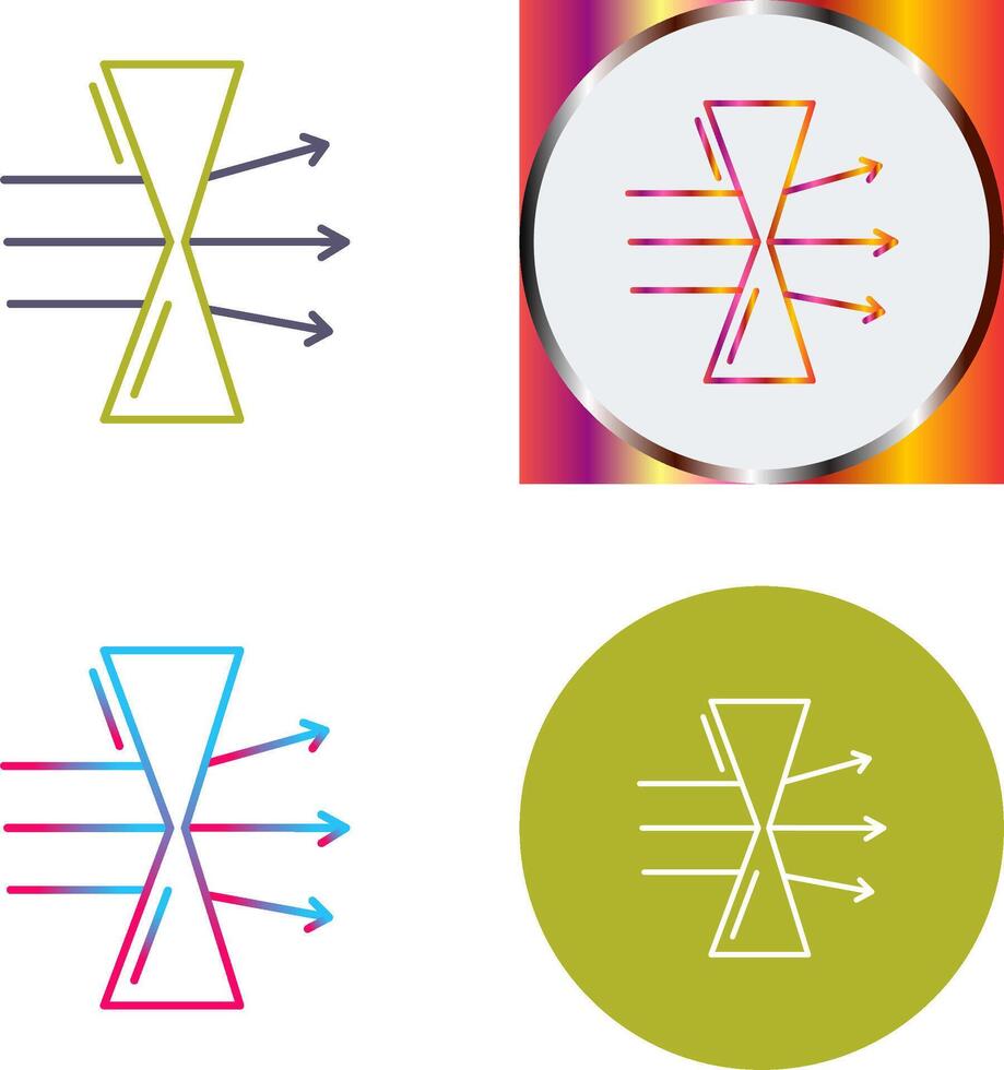 Dispersion Icon Design vector