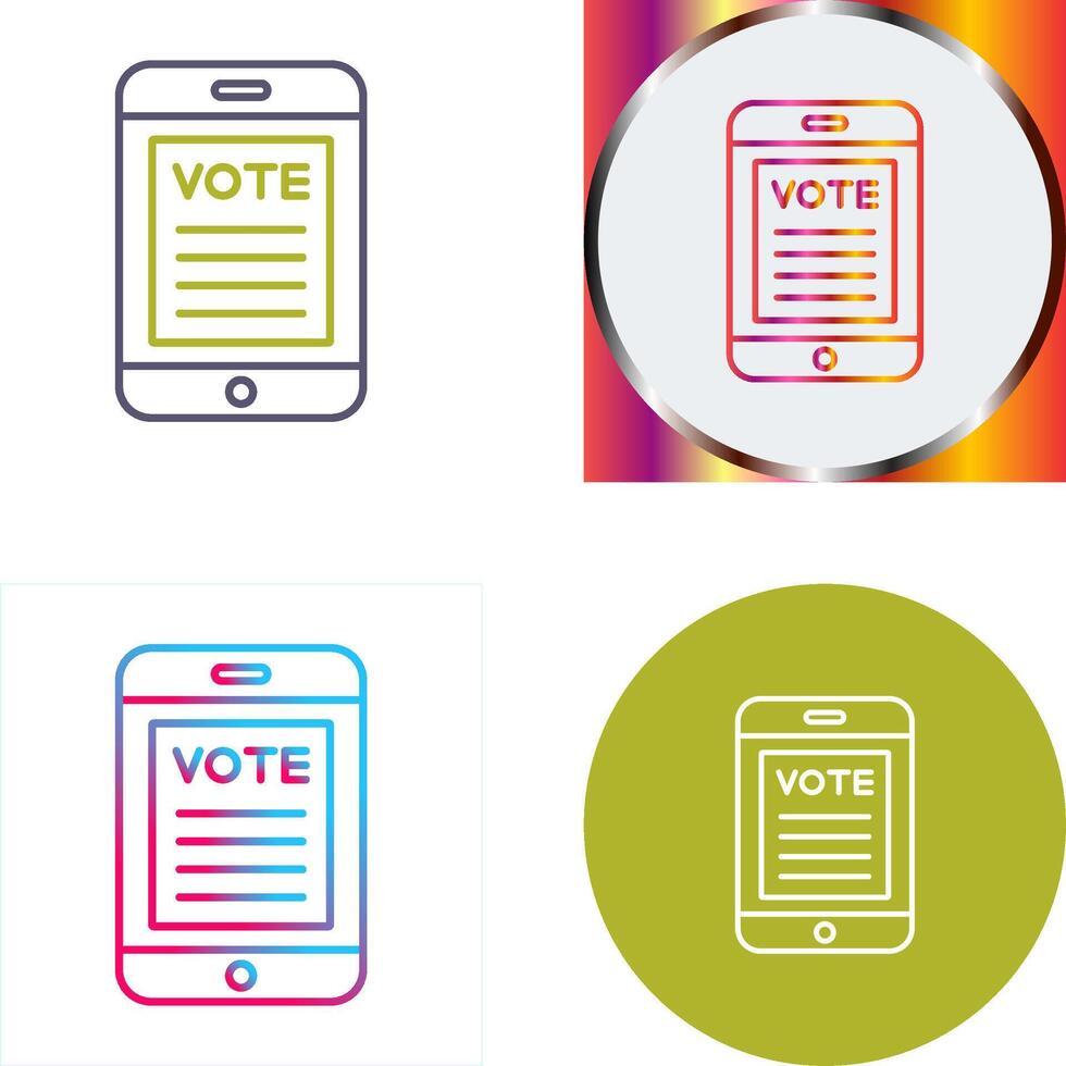 Vote Icon Design vector