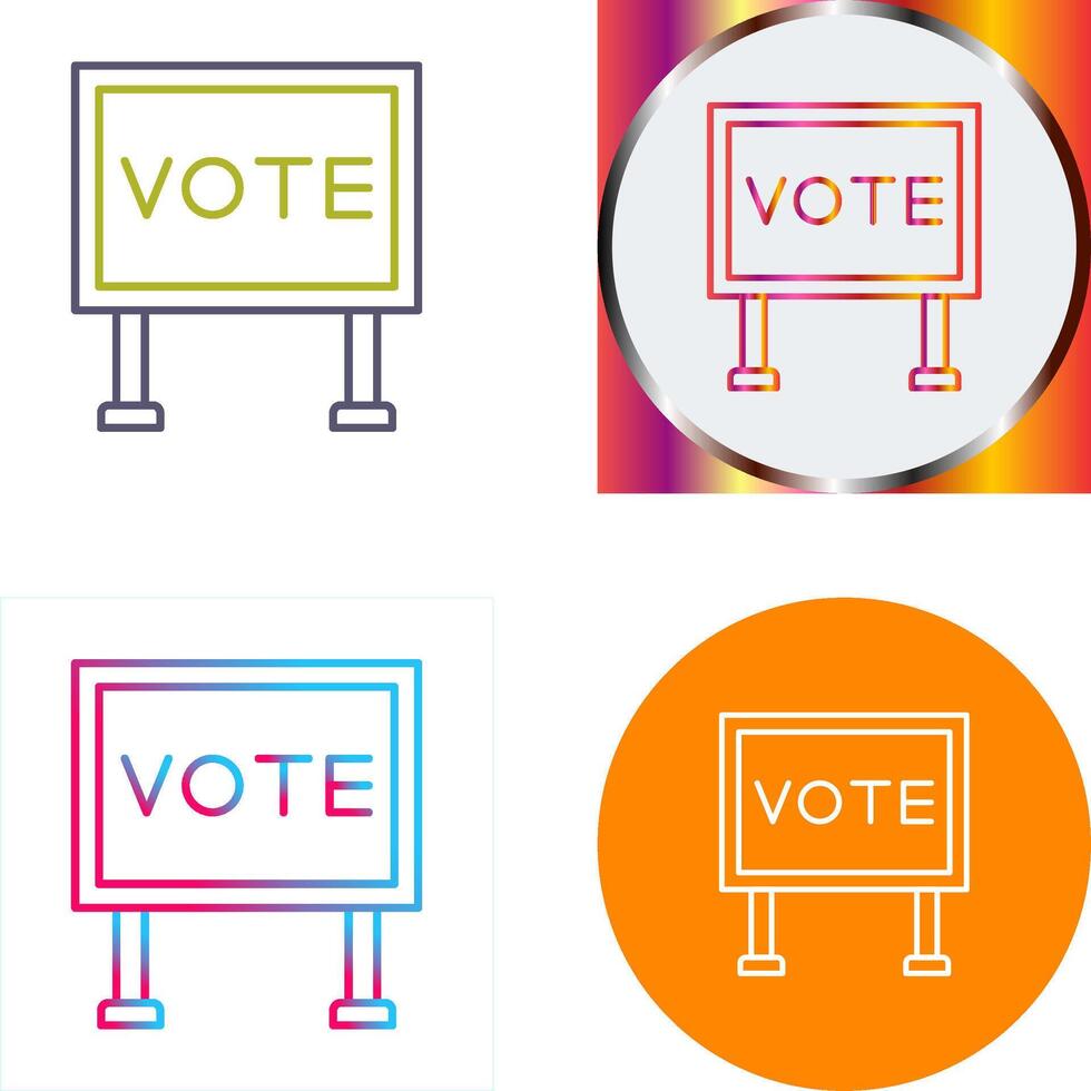 Billboard Icon Design vector